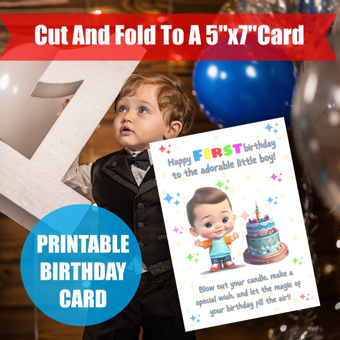 Happy Birthday Printable Greeting Card Printable Birthday - Etsy