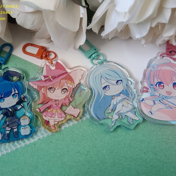 MORE MORE JUMP! 2.5" Acrylic Charm Keychain Project Sekai Colorful Stage Minori Haruka Shizuku Airi