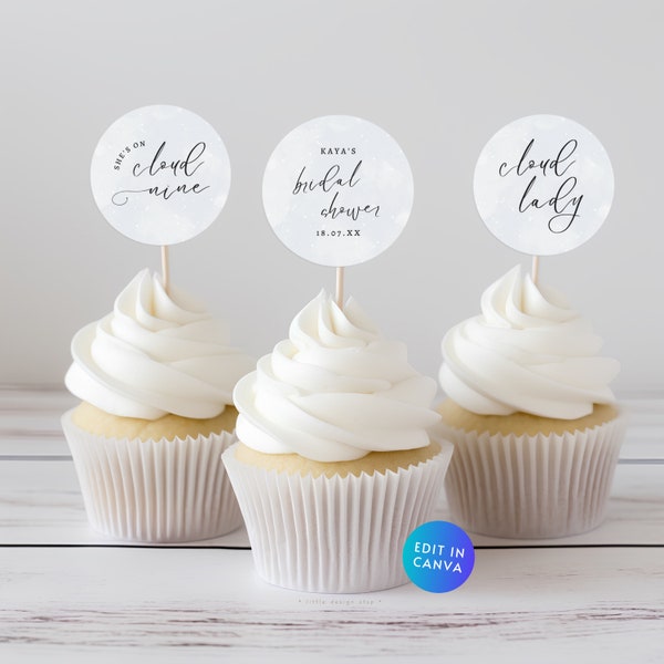 Cloud Cupcake Topper - Etsy