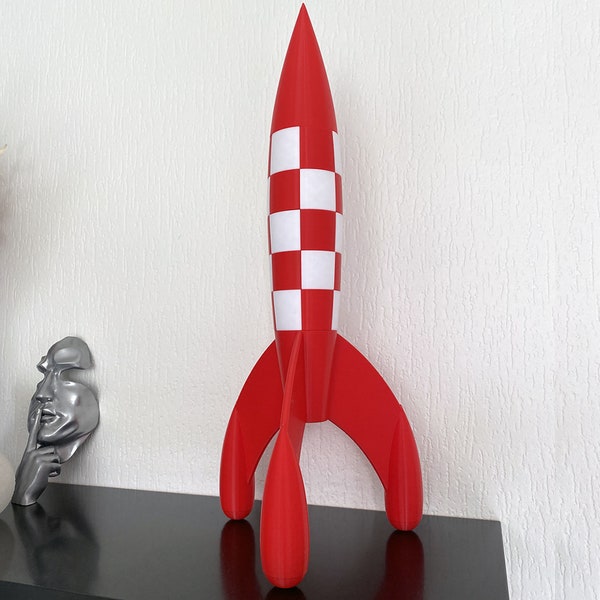 Tim und Struppi inspirierte Rakete 4 Größen - Geschenkidee
