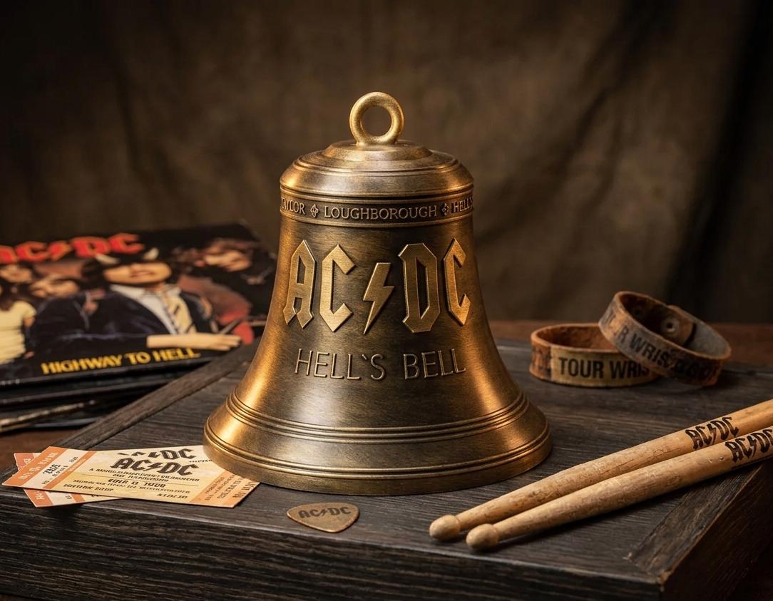 AC/DC Fan Gift – Hells Bell 3D Printed – Rock Decor – Hard Rock