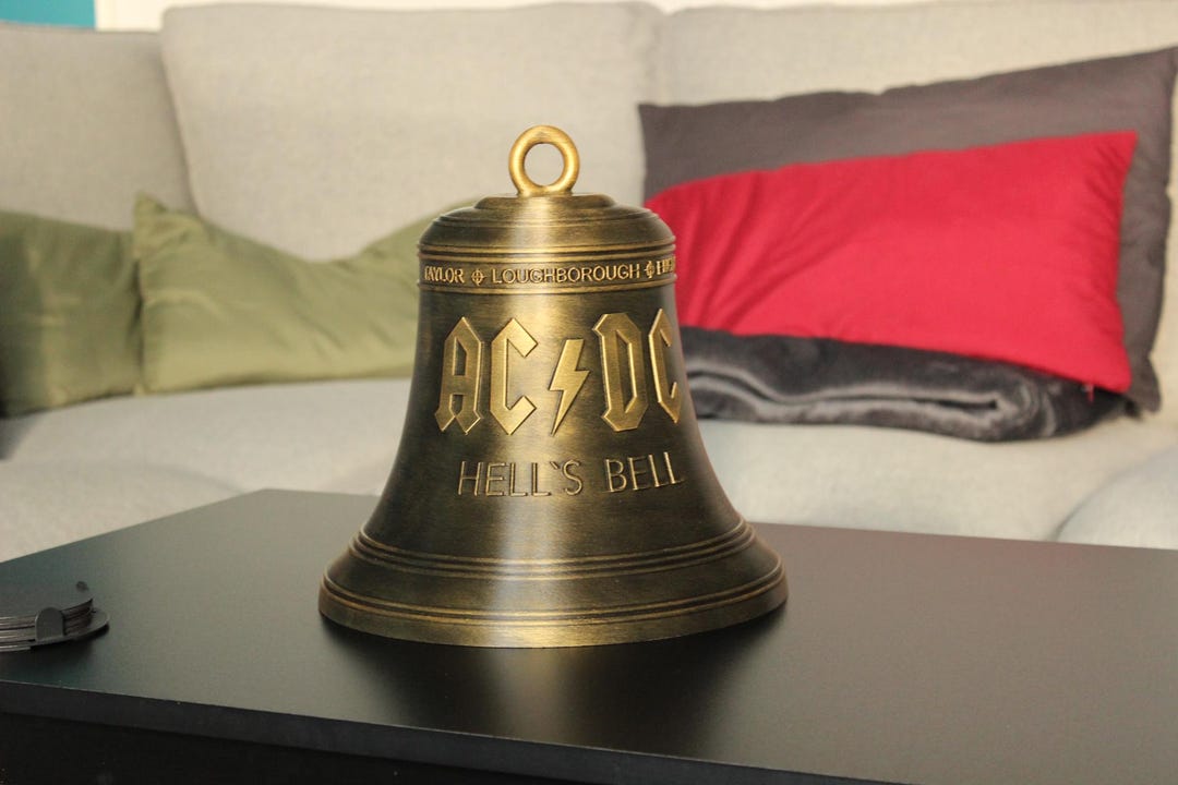 AC/DC Fan Gift – Hells Bell 3D Printed – Rock Decor – Hard Rock