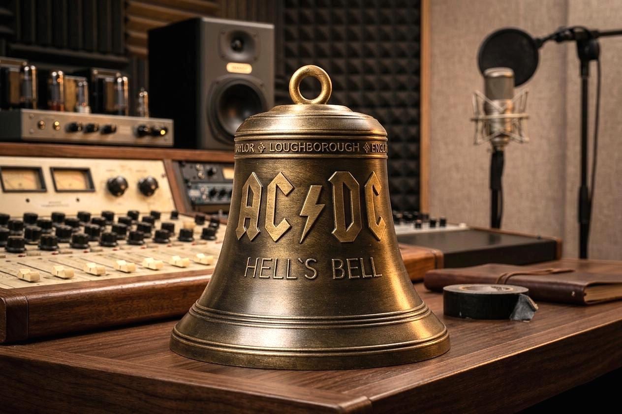 AC/DC Fan Gift – Hells Bell 3D Printed – Rock Decor – Hard Rock