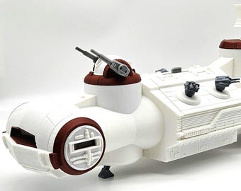 Tantive IV Playset – 3.75" Scale Corellian Corvette, LED Kenner-Style Star Wars Ship