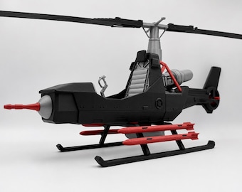 Cobra FANG Helicopter – 1:12 Classified Scale Vehicle, Custom GI Joe Helicopter Toy