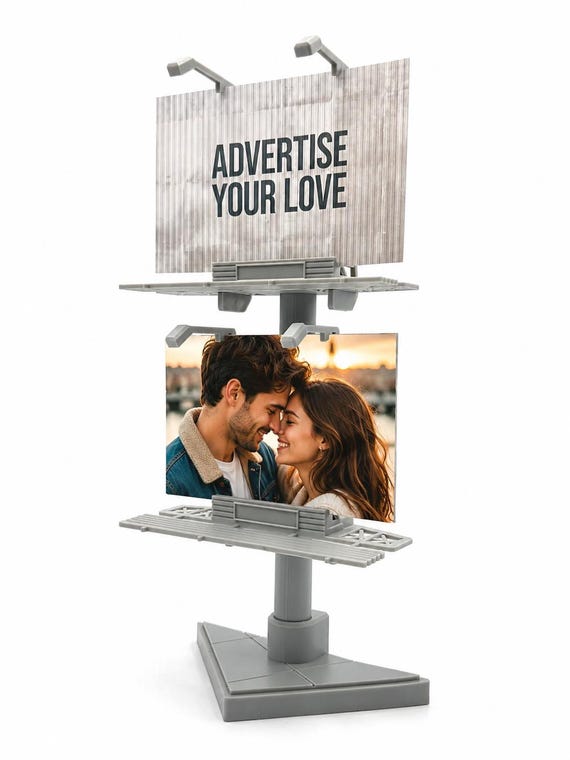 Street Art Billboard Photo Frame – 4x6 Desk Display