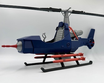 Helicóptero Cobra FANG: vehículo clasificado a escala 1:12, juguete de helicóptero personalizado de GI Joe