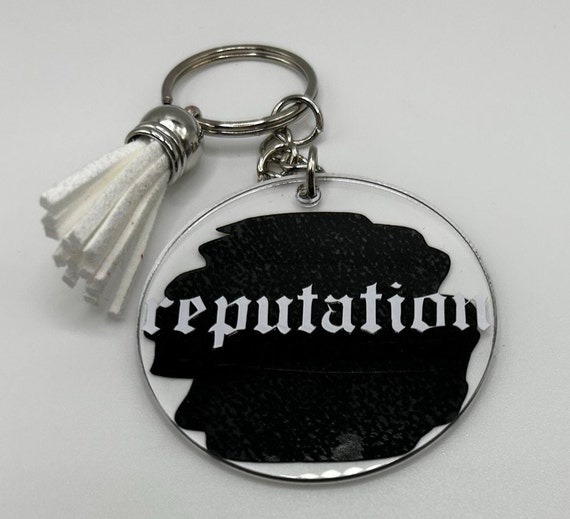 custom T-Swift keychain in honor of Taylor Swift being in Chicago last