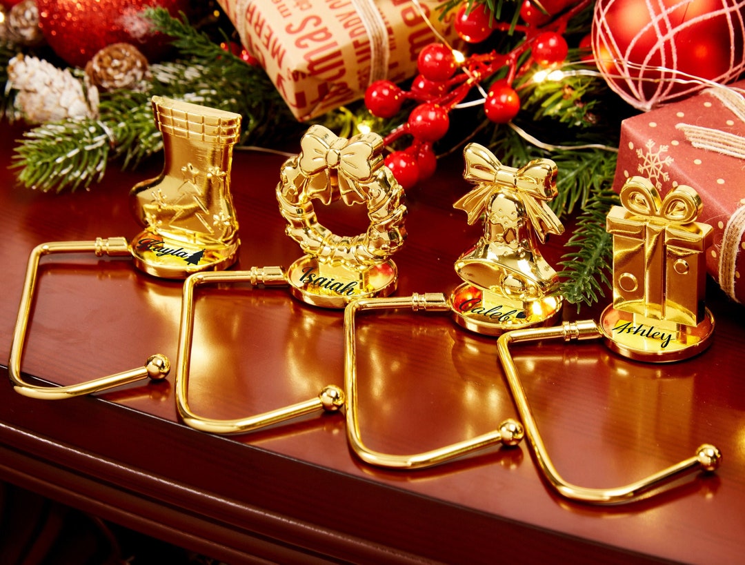 Christmas Stocking Mantel Holdercustom Family Stocking Holder Etsy