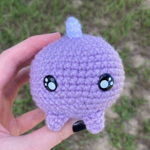 Purple Crochet Dino Plush