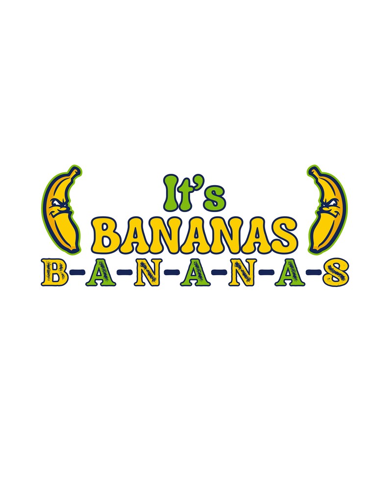Savannah Bananas Baseball Digital Download It's Bananas BANANAS