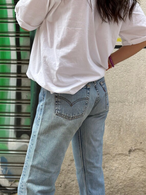 Vintage Levis 501 Blue Jeans 28x34 1990s Red Tab Light Wash - Etsy