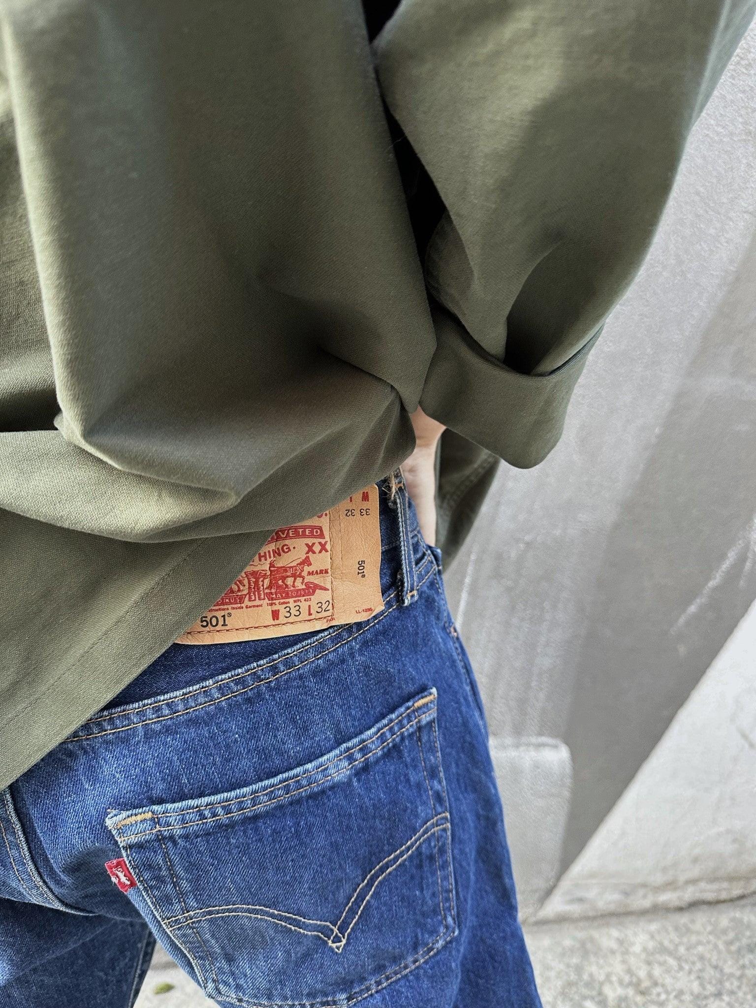 【美品】LEVI’S 501 2nd セットアップ 上 L 下W31 L32 LEVI'S STRAUSS & CO Men 501 Straight Leg Jeans Size W36 L32