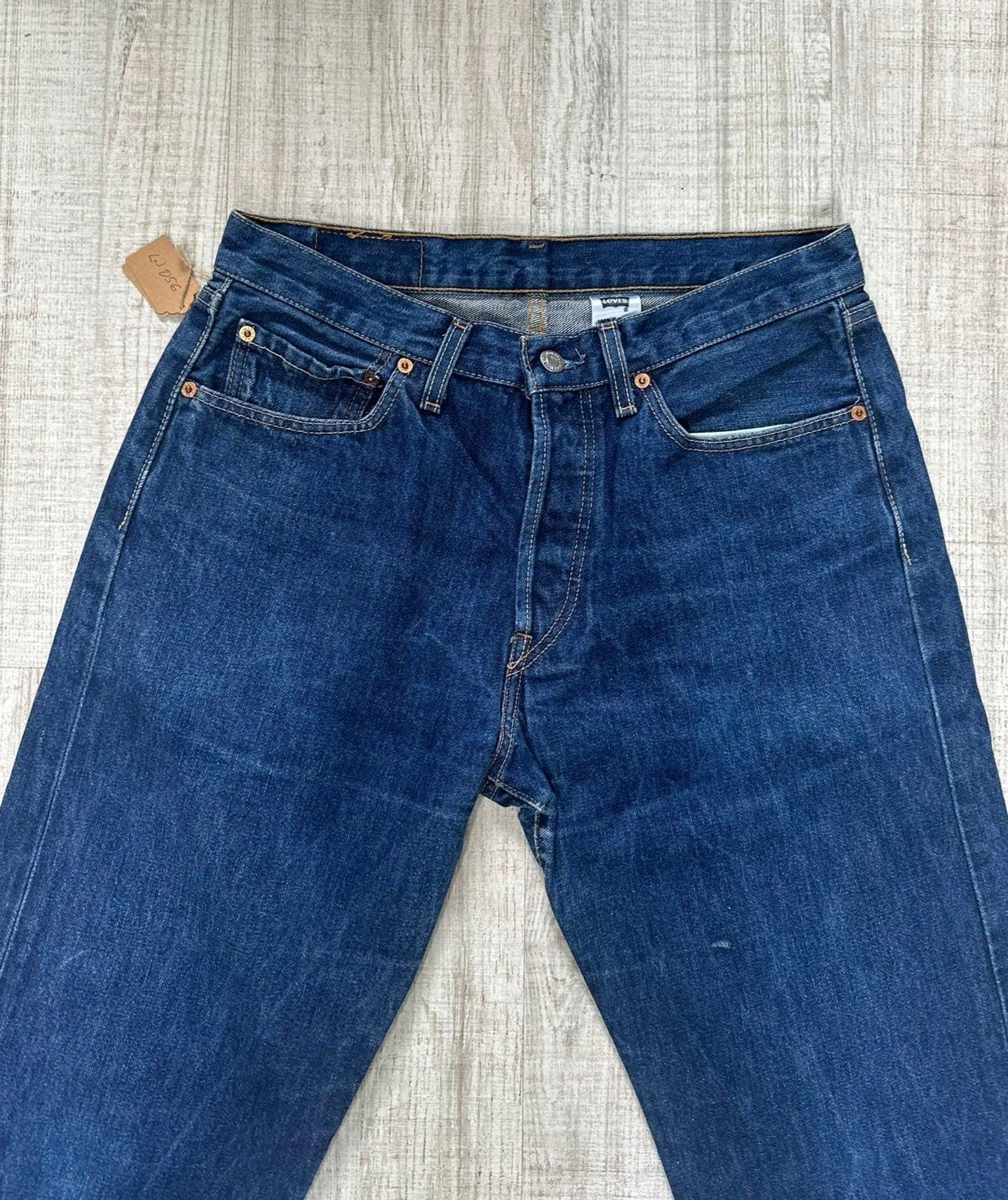Vintage Levi's 501 Blue Jeans 33x36 Dark Wash Red Tab Early Vintage Levi's 501 Blue Jeans 33x36 Dark Wash Red Tab Early