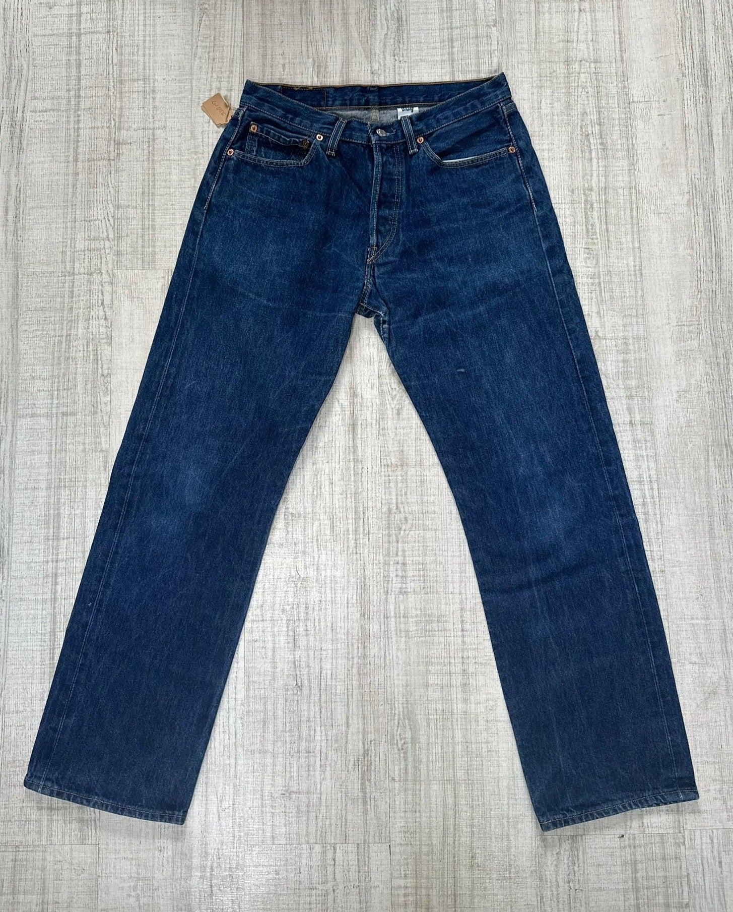 Vintage Levi's 501 Blue Jeans 33x36 Dark Wash Red Tab Early Vintage Levi's 501 Blue Jeans 33x36 Dark Wash Red Tab Early