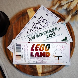 Personalised Event Ticket Gift | Concert, Theatre, Football, Experience Surprise Ticket | Foil Gift Voucher