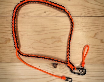 GPS Lanyard with Whistle Drop: Paracord Hunting, Fishing, GPS Attachment