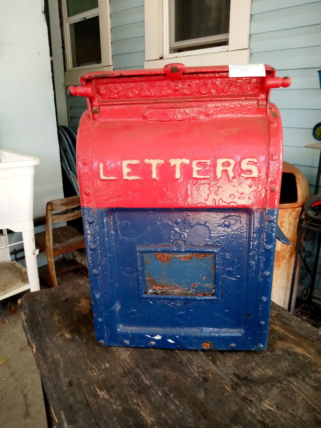 Vintage 1940's Cast Iron Post Office Mail Box Etsy