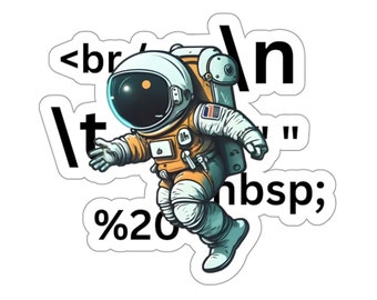 Sticker programmeur astronaute : cadeau amusant pour développeur Web