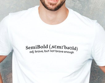 SemiBold Typography T-Shirt: Font Lover Gift