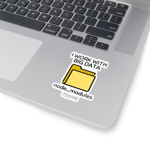 Node Modules Vinyl Sticker: Funny Web Developer Gift image 2