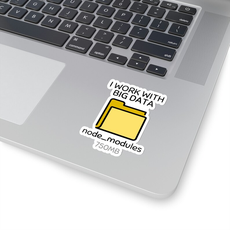 Node Modules Vinyl Sticker: Funny Web Developer Gift image 2