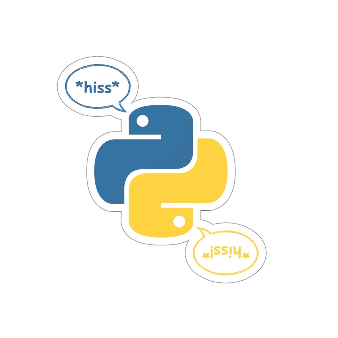 Python Sticker Programming Sticker Big Data Programmer Sticker Gift for ...