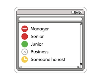 Adesivo de status para laptop: Humor de programação, presente para desenvolvedores