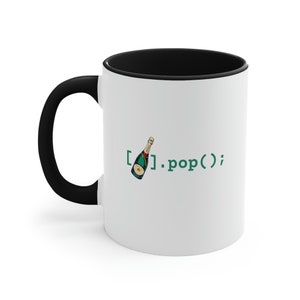Champagne.pop() Mug, Coding Mug, Programmer Mug, Software Developer Mug, Computer Science Mug, Web Development Mug, Programming, Developer