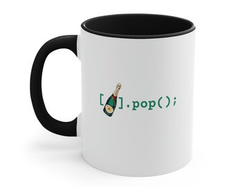 Champagne.pop () Coding Pun Tasse - Programmierer Geschenk