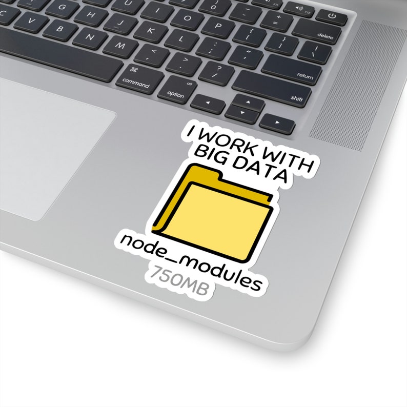 Node Modules Vinyl Sticker: Funny Web Developer Gift image 3