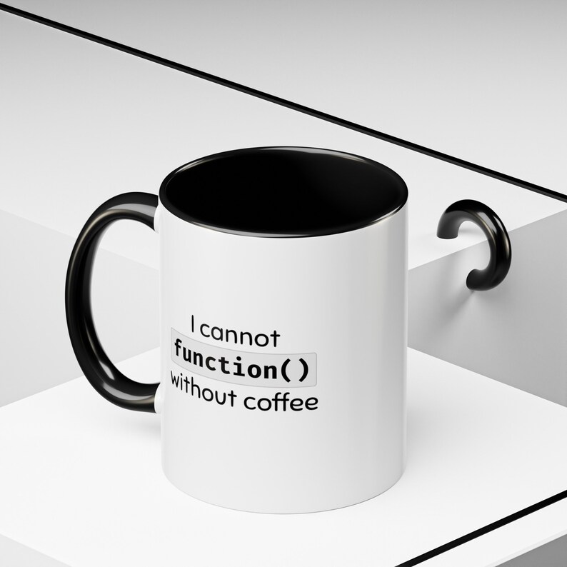 I Cannot Funktion Ohne Tasse: Programmierer Geschenk Bild 6