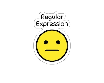 Regular Expression Smiley Sticker: Programmer Gift