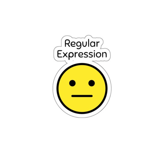 Regular Expression Smiley Sticker: Programmer Gift