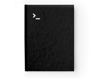 Minimalist Terminal Hardcover Notebook: Coding Gift