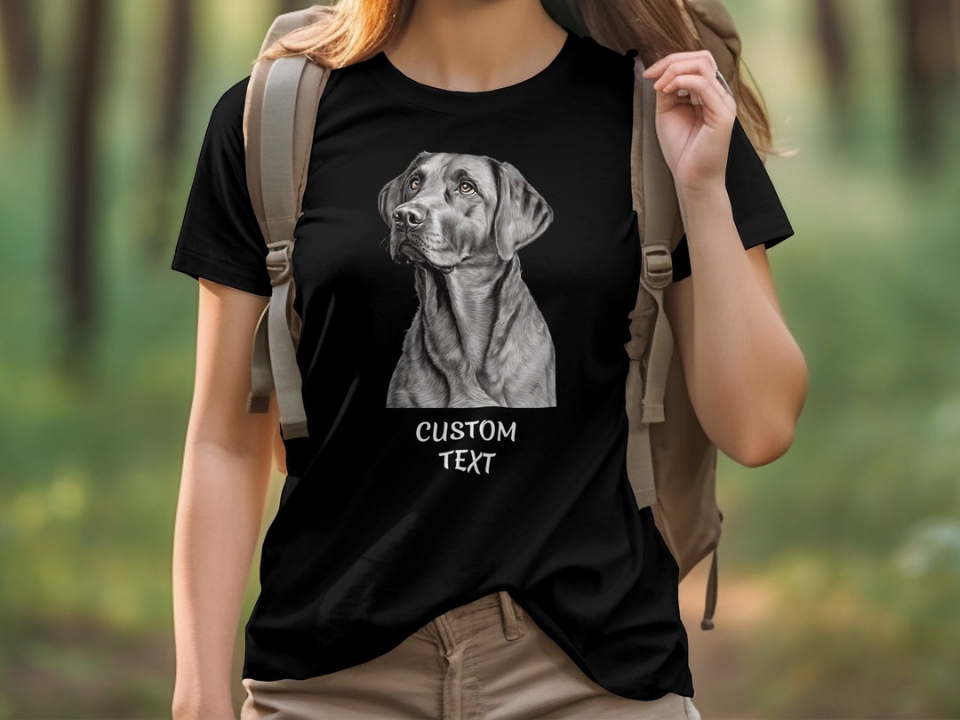 Personalized Labrador Retriever Tshirt, Dog Lover Tee, Unisex Graphic