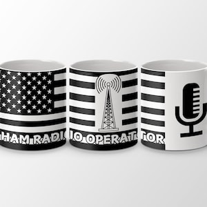 Ham Radio Operator Mug, Unique Gift for Radio Enthusiasts, Coffee Tea Cup, Amateur Broadcasting Fans, Ham Radio Lovers