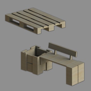 Panchina con Fioriera in Legno di Pallet - Arredo da Giardino Ecologico e Salvaspazi