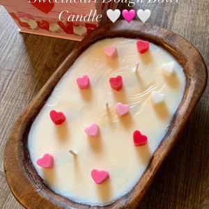 Sweetheart Wooden Dough Bowl Candle|Dough Bowl Candle|Dough Bowl|Wooden Dough Bowl|Choose Your Scent|Gift For Her/Him|Soy Wax Candle|Soy Wax