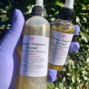 Rosemary Fenugreek Hair Growth Oil: Herbal Infused Scalp Treatment