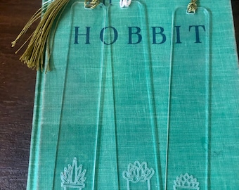 Conjunto de marcadores suculentos de tres / Conjunto de marcadores de plantas / Trío de marcadores suculentos