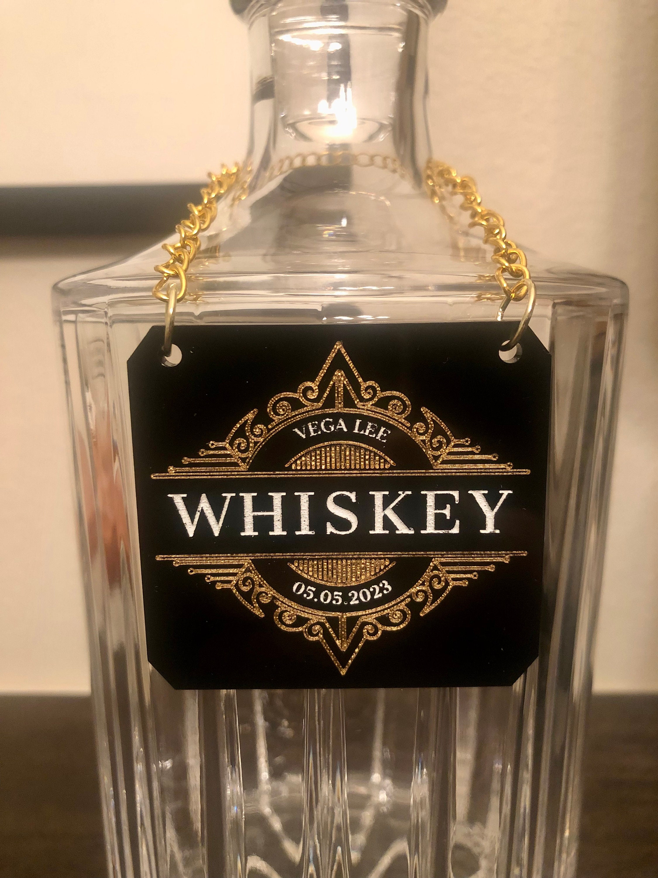 Decanter Tag | Acrylic Decanter Tag | Decanter Label | Custom Decanter ...