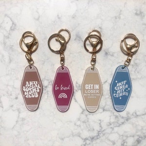 Vintage Motel Keychain | Funny Keychain | Retro Keychain