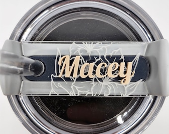Flor de nacimiento personalizada Stanley Topper / Etiqueta de vaso de flor de nacimiento / Stanley Tumbler Topper / Regalos de vaso personalizables