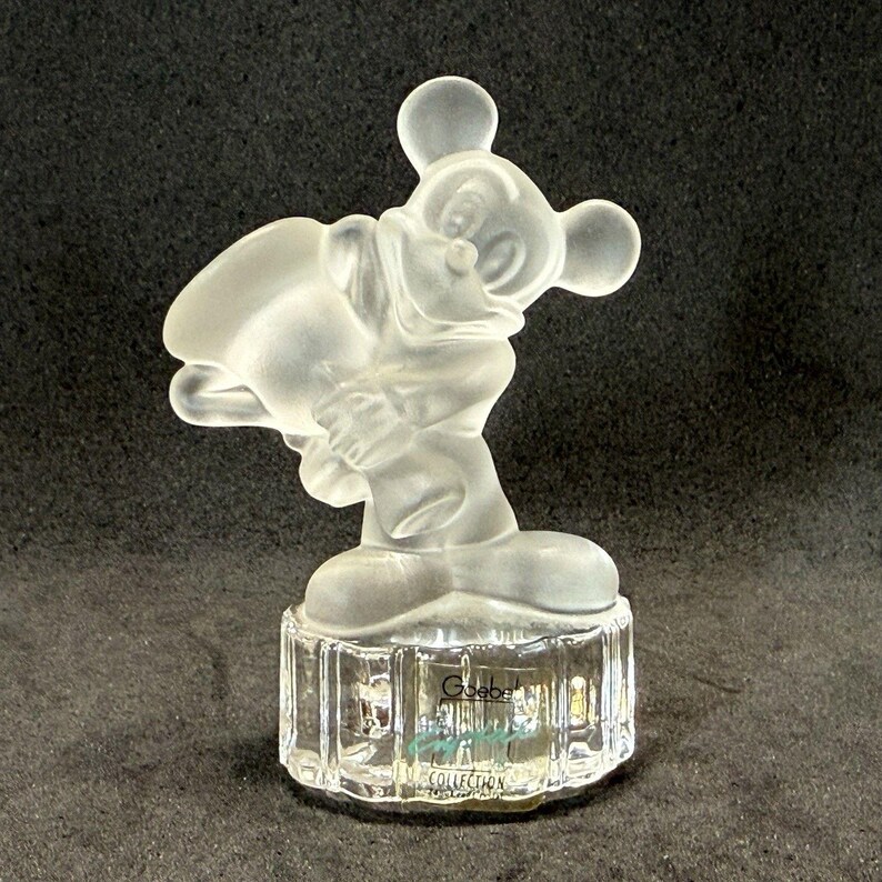 Mickey Mouse 24% Lead Crystal Figurine by Goebel Vintage Disney image 5