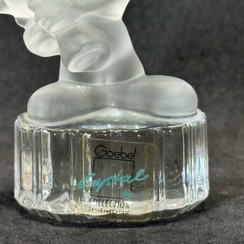 Mickey Mouse 24% Lead Crystal Figurine by Goebel Vintage Disney image 4
