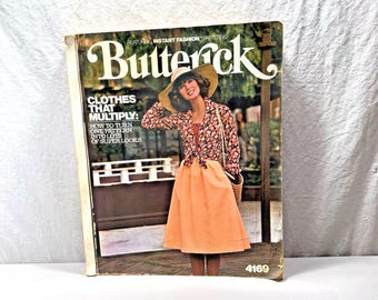 Butterick Sewing Pattern Book May 1975 Store Counter Large Catalog