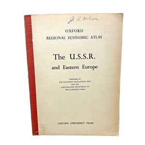 The USSR And Eastern Europe Oxford Regional Economic Atlas 1960 Clarendon Press