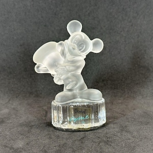 Mickey Mouse 24% Lead Crystal Figurine by Goebel Vintage Disney