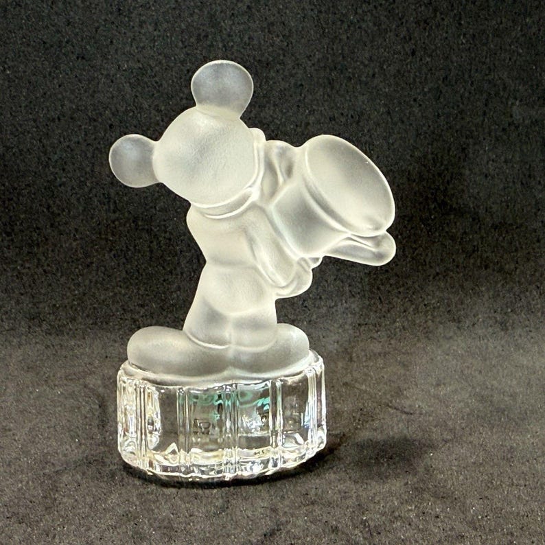 Mickey Mouse 24% Lead Crystal Figurine by Goebel Vintage Disney image 7